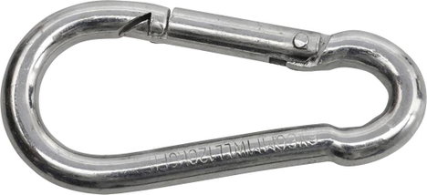 SWG 680 154 851 80 Tűzoltó karabiner horganyzott acél (H x Sz) 50 mm x 5 mm