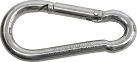 SWG 680 154 890 80 Tűzoltó karabiner horganyzott acél (H x Sz) 90 mm x 9 mm