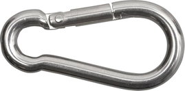 SWG 680 304 006 80 Tűzoltó karabiner rozsdamentes A4 (H x Sz) 60 mm x 6 mm