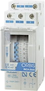 ORBIS Zeitschalttechnik INCA DUO D Időkapcsoló óra kalapsínhez 230 V/AC 1 váltó 16 A 250 V/AC bélyegkép