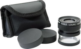 Ideal Tek M12102 Kézi nagyító Mérőskálával Nagyítási tényező: 10 x Lencseméret: (Ø) 19 mm