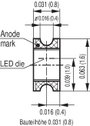 OSRAM Osram SMD LED 0603 Sárga 6 mcd 160 ° 20 mA 2.2 V 2. bélyegkép