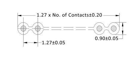 econ connect 28AWG10GR Szalagkábel Raszterméret: 1.27 mm 10 x 0.08 mm² Szürke 30.50 m 2. kép