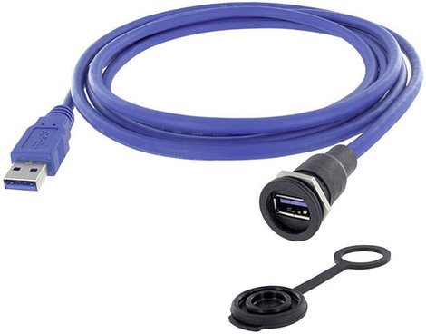 A típusú USB 3.0 Sasszé alj, beépíthető Encitech M16 1310-1015-01 encitech Tartalom: 1 db
