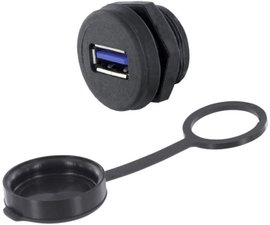 USB 3.0 hüvely, A típus Sasszé alj, beépíthető 1310-1017-01 M22 1310-1017-01 encitech Tartalom: 1 db