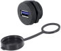 USB 3.0 hüvely, A típus Sasszé alj, beépíthető 1310-1017-01 M22 1310-1017-01 encitech Tartalom: 1 db bélyegkép
