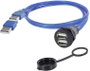 2 x A típusú USB 2.0 Sasszé alj, beépíthető 1310-1028-05 M22 1310-1028-05 encitech Tartalom: 1 db bélyegkép