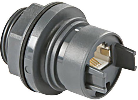 Bulgin Buccaneer 6000 RJ45 eszközaljzat PXP6033TP/E Alj, beépíthető Fekete 1 db