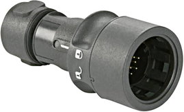 Bulgin PXP6010/16S/CR/0910 Kerek összekötő Csatlakozóaljzat, egyenes Össz pólusszám: 16 Sorozat (ker