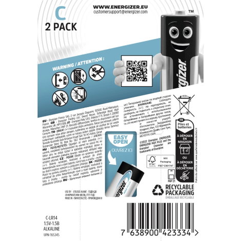 Babyelem Energizer Max Plus Alkáli mangán 1.5 V 2 db 2. kép