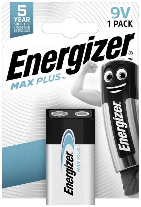 Energizer Max Plus 9V-os elem Alkáli mangán 9 V 1 db
