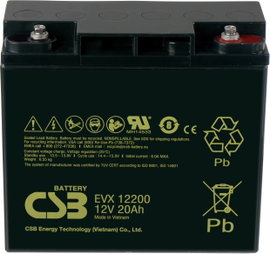 CSB Battery EVX 12200 Ólomakku 12 V 20 Ah Ólom-vlies (AGM) (Sz x Ma x Mé) 181 x 167 x 76 mm M5 csava