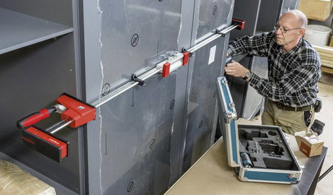 Belső bilincs REVO KRE Bessey KRE30-2K Szorítási szélesség (max.):390 mm Visszavonás:95 mm 13. kép