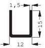 Fischer Elektronik 10019126 SK 12 25 SA-32 Hűtőtest 30 K/W (H x Sz x Ma) 25 x 12 x 15 mm SOT-32 2. bélyegkép