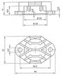 Fischer Elektronik 10005918 AKK 191 Hűtőtest 12 K/W (H x Sz x Ma) 40 x 27 x 19.1 mm TO-3 2. bélyegkép