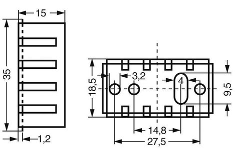 Fischer Elektronik 10037014 ICK 35 SA Hűtőtest 20 K/W (H x Sz x Ma) 35 x 18.5 x 15 mm SOT-32, TO-220