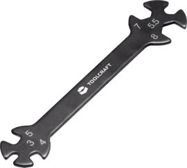 TOOLCRAFT TO-5693100 kettős gyűrűskulcs 3 - 8 mm