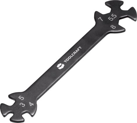 TOOLCRAFT TO-5693100 kettős gyűrűskulcs 3 - 8 mm