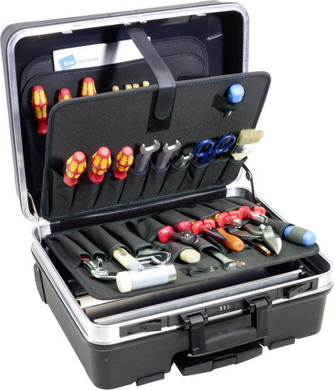 Univerzális szerszámkoffer, pilótatáska, üres, 445 x 515 x 260 mm, Toolcraft Go pockets TO-5702007 6. kép
