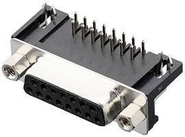 encitech DRB-15F-TBG-110 2103-2100-12 D-SUB hüvelyes kapocsléc 90 ° Pólusszám: 15 Forrcsúcsok 1 db T