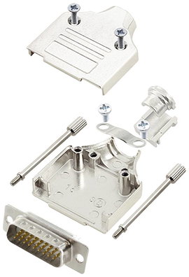 encitech MHDM-15-HDP26-W-K 6355-8059-02 D-SUB tűs kapocsléc készlet 180 ° Pólusszám: 26 Forrasztókeh