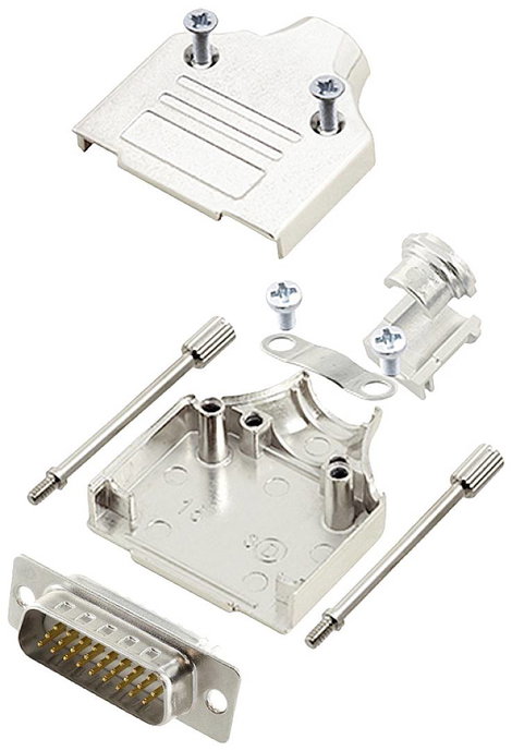 encitech MHDM-15-HDP26-W-K 6355-8059-02 D-SUB tűs kapocsléc készlet 180 ° Pólusszám: 26 Forrasztókeh