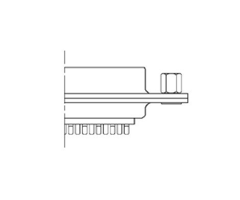 encitech DB09-SS-J 2101-0182-11 D-SUB hüvelyes kapocsléc 180 ° Pólusszám: 9 Forrasztókehely 1 db Tra 3. kép