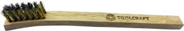 TOOLCRAFT Gyújtógyertya kefe Fa, Sárgaréz 200 mm 1 db