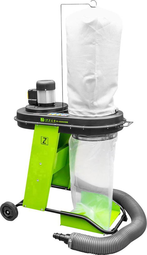 Forgács- és fűrészpor elszívóberendezés 65 l 550 W, Zipper ZI-ASA550E