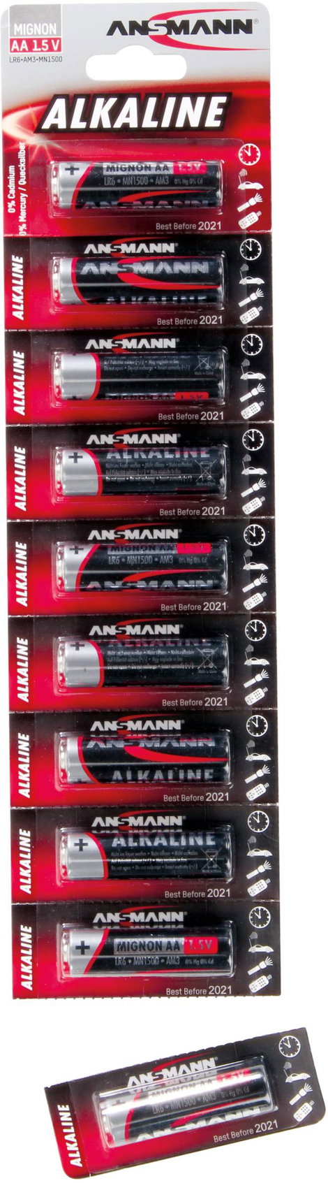 Ansmann LR06 Red-Line Ceruzaelem Alkáli mangán 1.5 V 1 db 2. kép