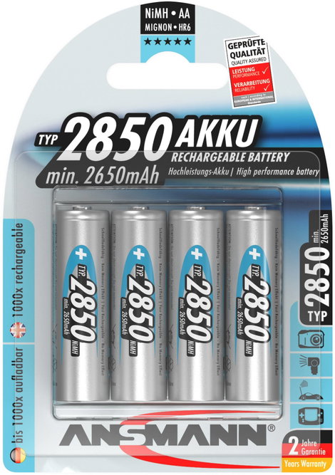 Ansmann HR06 Ceruzaakku NiMH 2650 mAh 1.2 V 4 db 8. kép