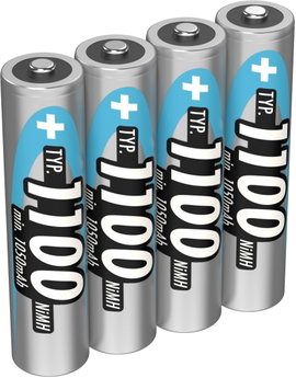 Mikroakku készlet NiMH AAA 1050 mAh 1,2 V 4 db, Ansmann HR03 5035232