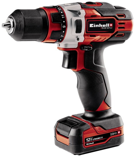 Einhell TE-CD 12/1 Li (1x2,0Ah) 4513590 Akkus fúrócsavarozó 12 V 2 Ah Lítiumion akkuval, Tartozékokk 2. kép