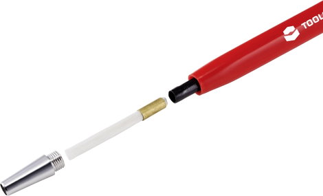 TOOLCRAFT TO-5864073 Tartalék ecset (üvegszál) üvegszálas radírhoz 12 db-os csomag, 4 mm-es átmérő Ø 5. kép