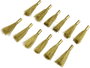 TOOLCRAFT TO-5864076 Tartalék ecset üvegszálas tisztítóecsethez (sárgaréz drót), 4 mm, 12 db Ø 4 mm 2. bélyegkép