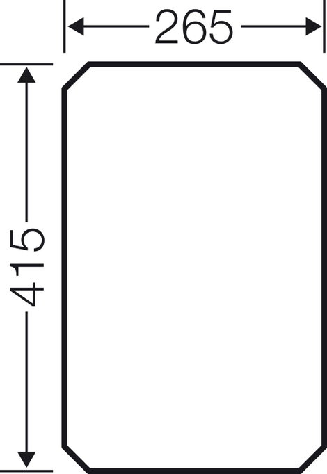 Hensel Mi MP 3 Szerelőlap (H x Sz) 415 mm x 265 mm Keménypapír 1 db 2. kép
