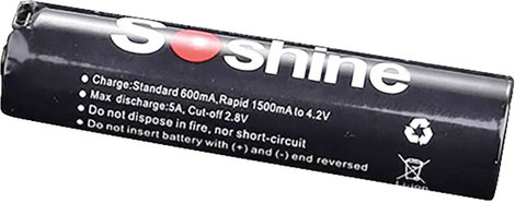 Soshine 18650USB-3.7-3000 Speciális akku 18650 Lítiumion 3.6 V 3000 mAh 3. kép