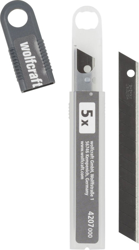 Lepattintható pengék Profi-Sharp 9 mm fekete Wolfcraft 4207000 5 db 2. kép