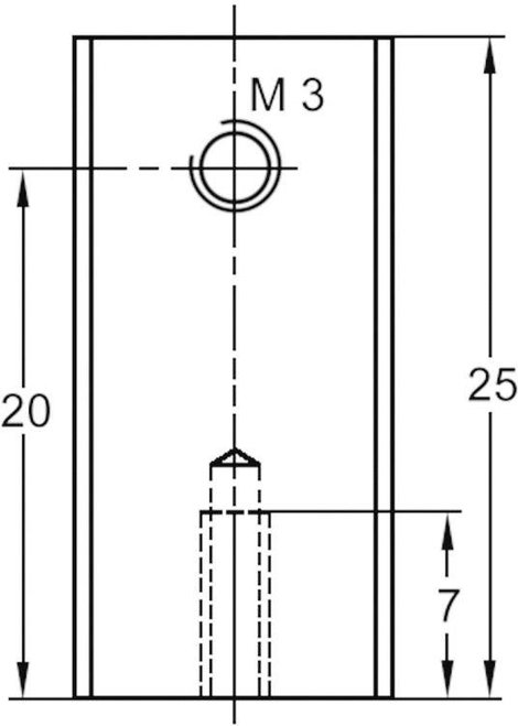 ASSMANN WSW V5629G Strang hűtőtest 40 K/W (H x Sz x Ma) 25 x 12 x 6.5 mm TO-220 2. kép