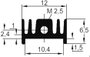 ASSMANN WSW V5629G Strang hűtőtest 40 K/W (H x Sz x Ma) 25 x 12 x 6.5 mm TO-220 3. bélyegkép