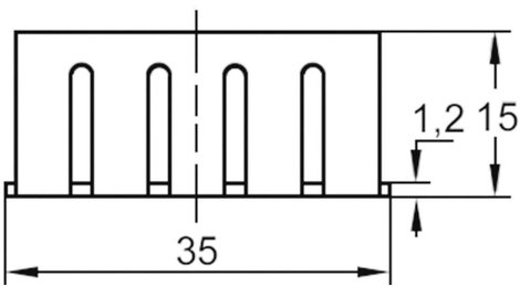 ASSMANN WSW V5630-T Hűtőtest 15 K/W (H x Sz x Ma) 35 x 18.5 x 15 mm TO-220 3. kép
