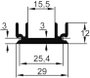 ASSMANN WSW V6560W V6560W Strang hűtőtest 9 K/W (H x Sz x Ma) 25 x 29 x 12 mm TO-220 2. bélyegkép