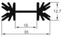 ASSMANN WSW V7477Y V7477Y Strang hűtőtest 9 K/W (H x Sz x Ma) 50.8 x 35 x 12.7 mm TO-220, TOP-3, SOT 4. bélyegkép