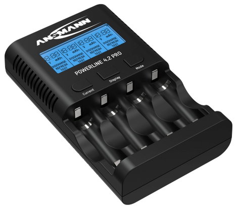 Ansmann Powerline 4.2 Pro Hengeres akku töltő NiCd, NiMH Mikro (AAA), Ceruza (AA) 2. kép