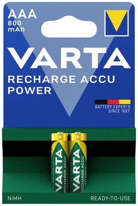 Mikro ceruza (AAA) NiMH akkucsomag 2db 800 mAh 1.2 V Varta Ready2Use HR03