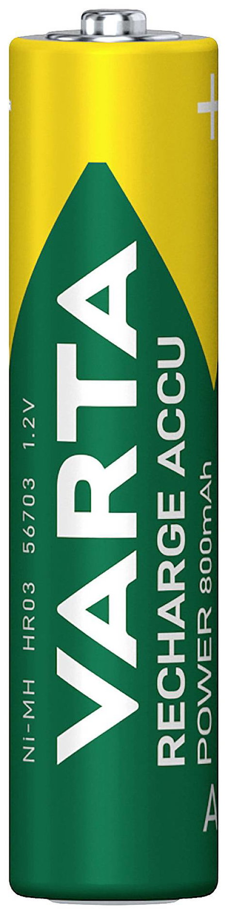 Mikro ceruza (AAA) NiMH akkucsomag 2db 800 mAh 1.2 V Varta Ready2Use HR03 2. kép