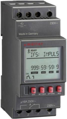 Müller MR 28.10 pro 230V 50-60Hz Kalapsínes időkapcsoló óra Digitális 230 V/AC 4000 W