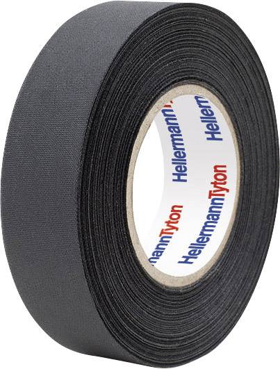 HellermannTyton HTAPE-PROTECT180-PET-BK 712-10002 Szövet ragasztószalag (H x Sz) 25 m x 19 mm 1 db 2. kép