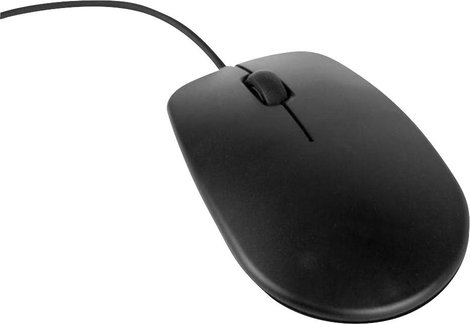 Raspberry Pi® Raspberry Maus schwarz WLAN egér USB Optikai Fekete 3 Gombok