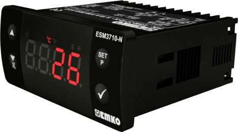Emko ESM-3710-N 2 pontos szabályozó Hőmérséklet szabályozó Pt100 -50 - 400 °C Relé, 16 A (H x Sz x M 4. kép